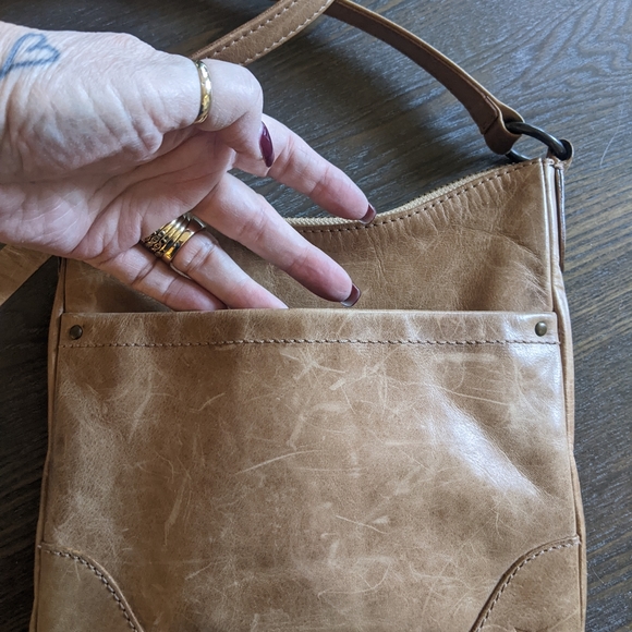 Frye Bags Frye Melissa Tan Leather Crossbody Poshmark